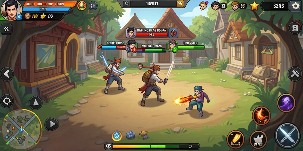 Tampilan permainan slot yang menarik dan berwarna-warni.