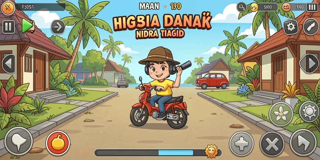 Tampilan antarmuka utama NESIAFUN yang menarik.